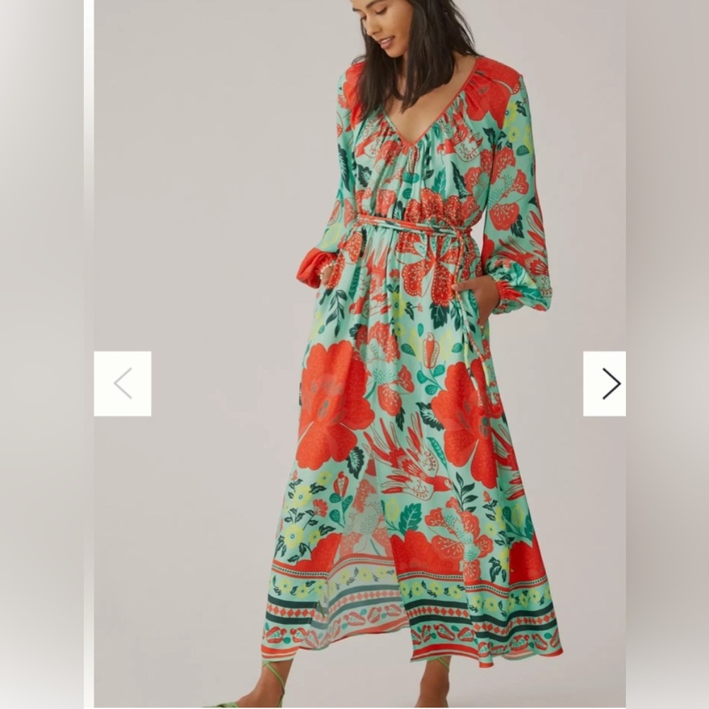 Farm x Anthropologie Poppy Print Maxi Dress